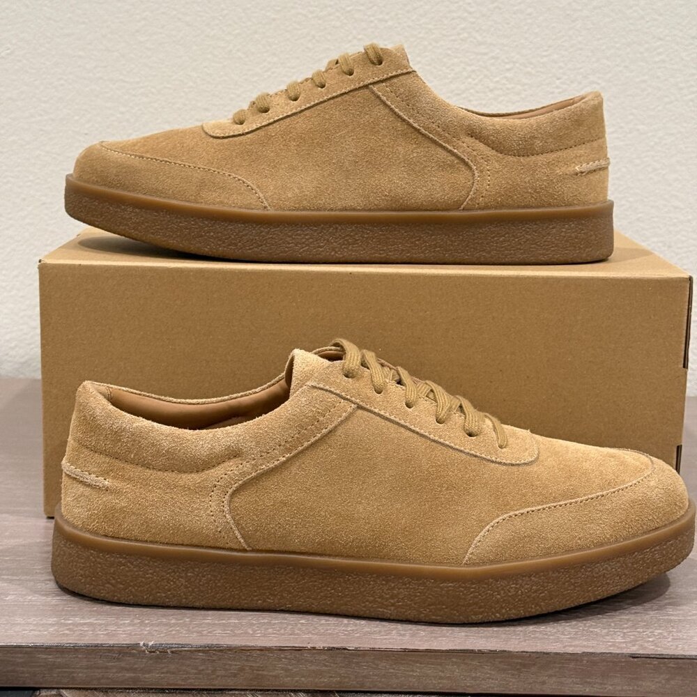ZARA MEN BROWN CAMEL SUEDE SHOES